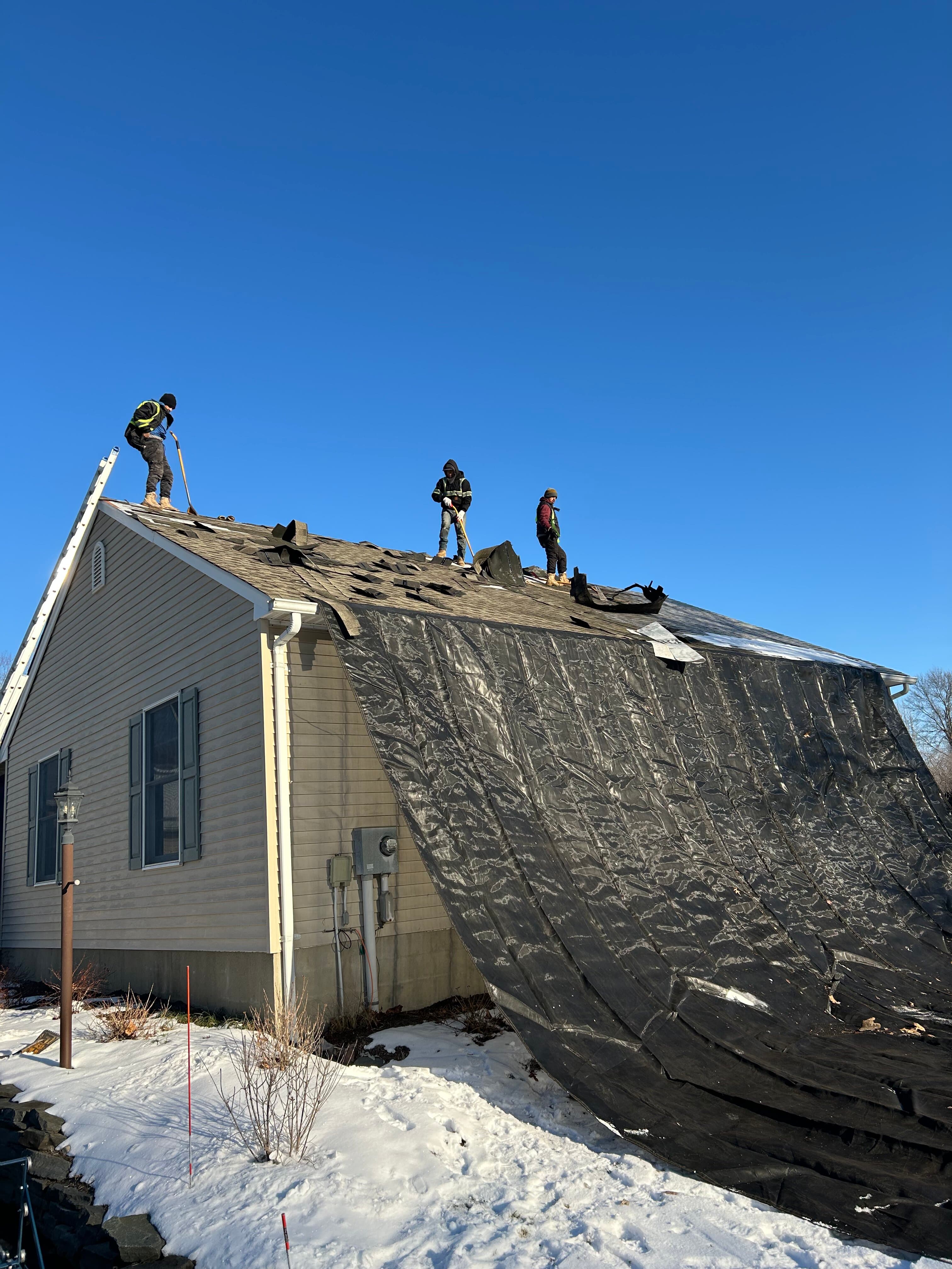 Roof tear-off and full replacement