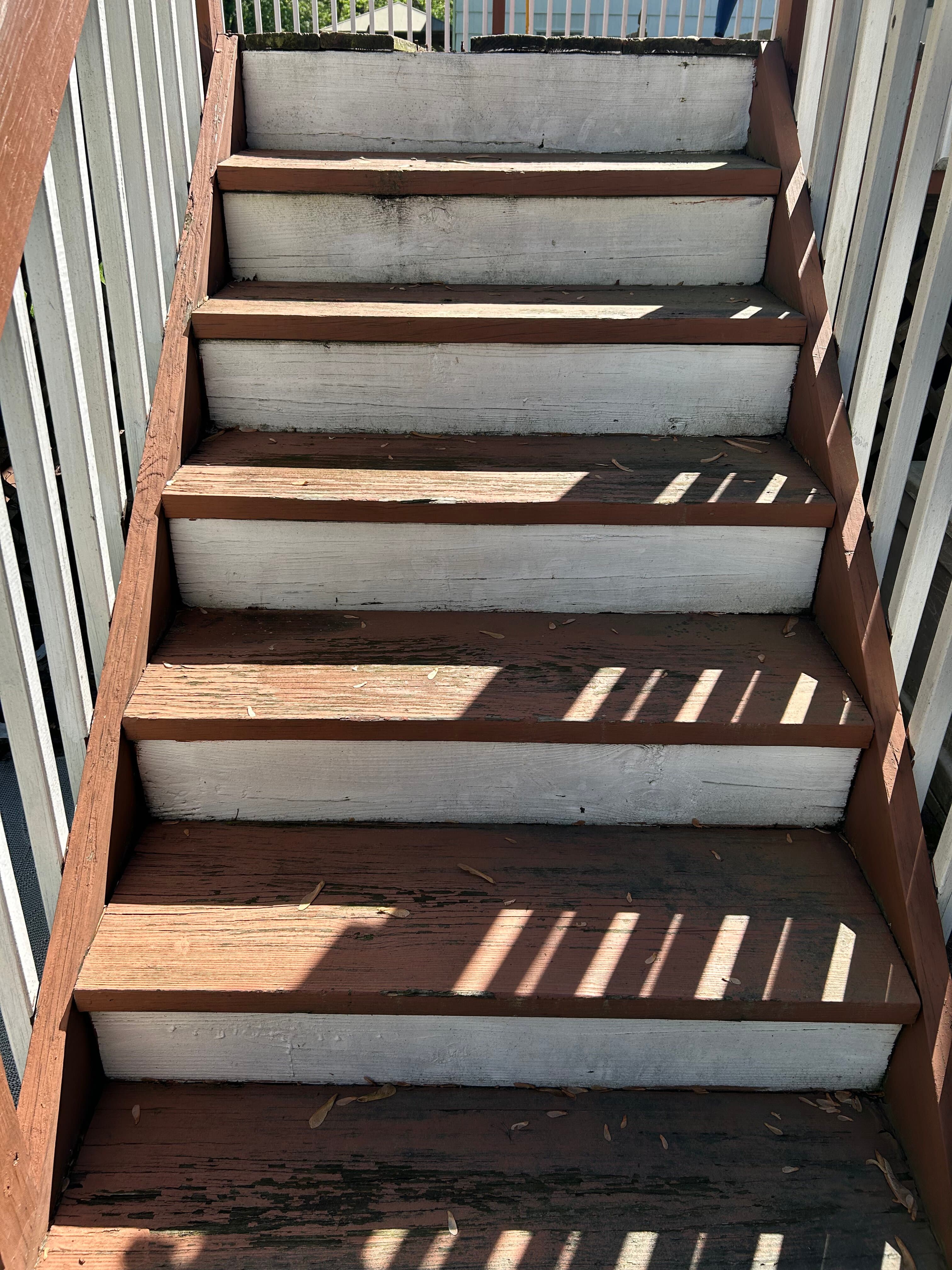 Deck stair renovation