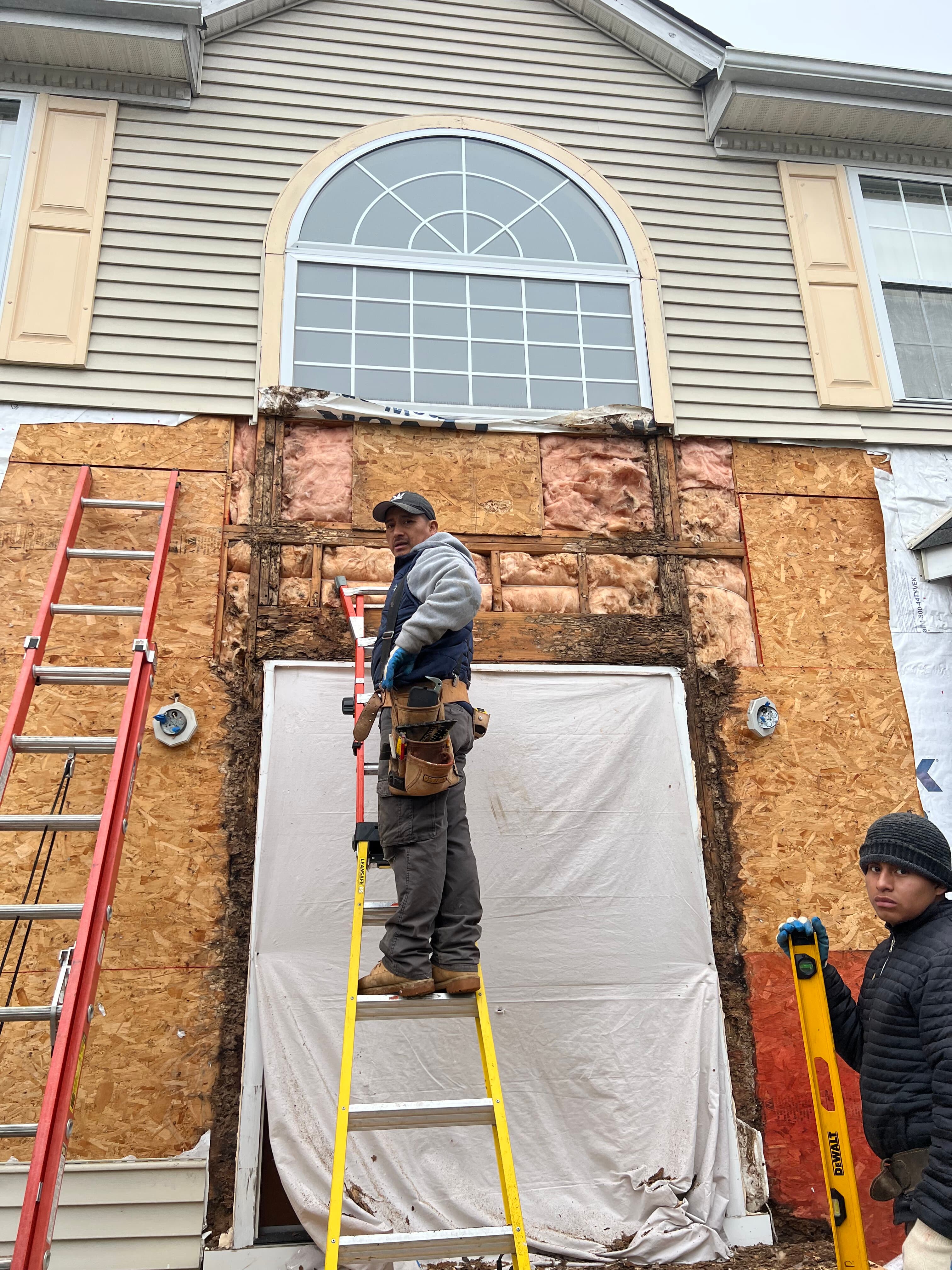Storm damage siding repair