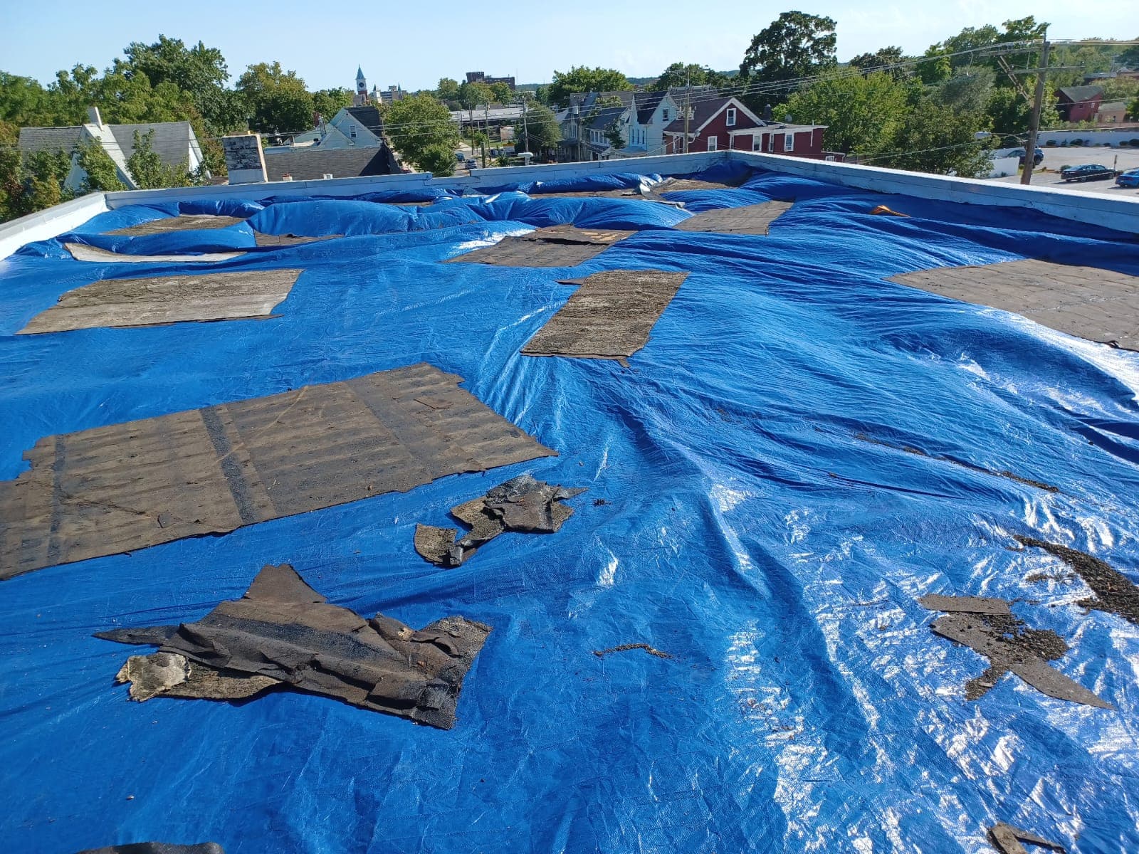 Emergency storm damage tarping and response