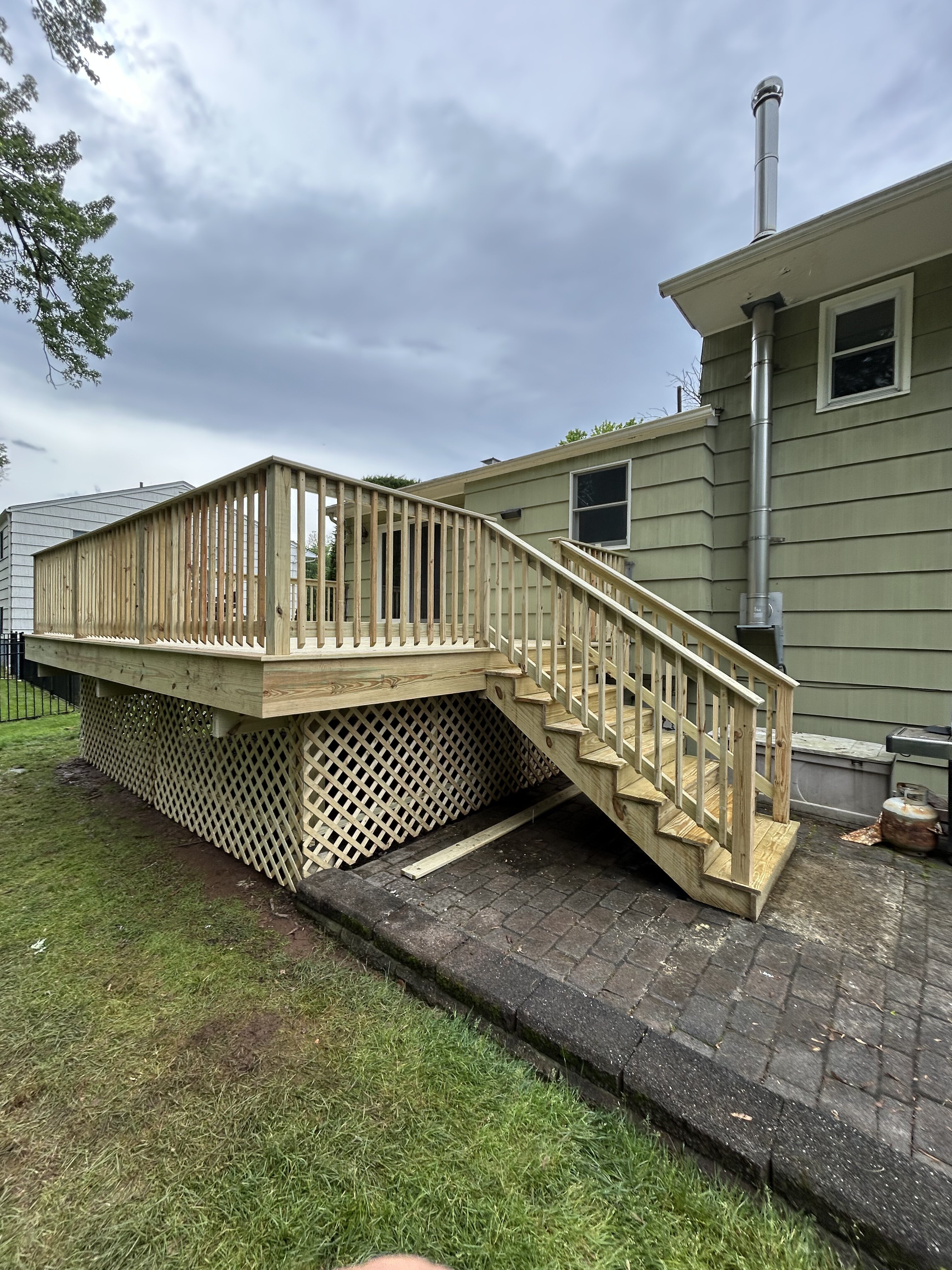 Deck with Stairs Completed
