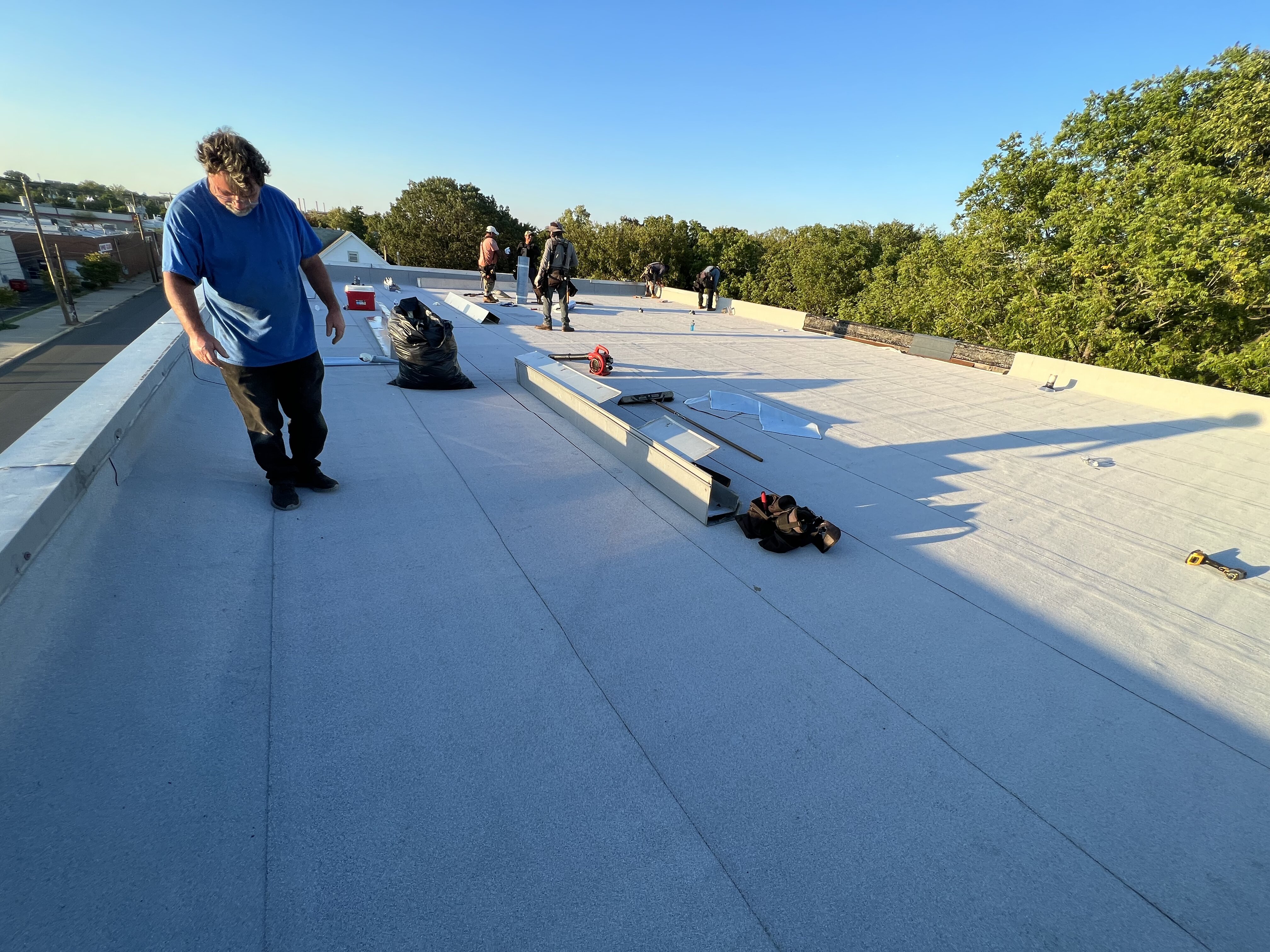 TPO Flat Roof Installation