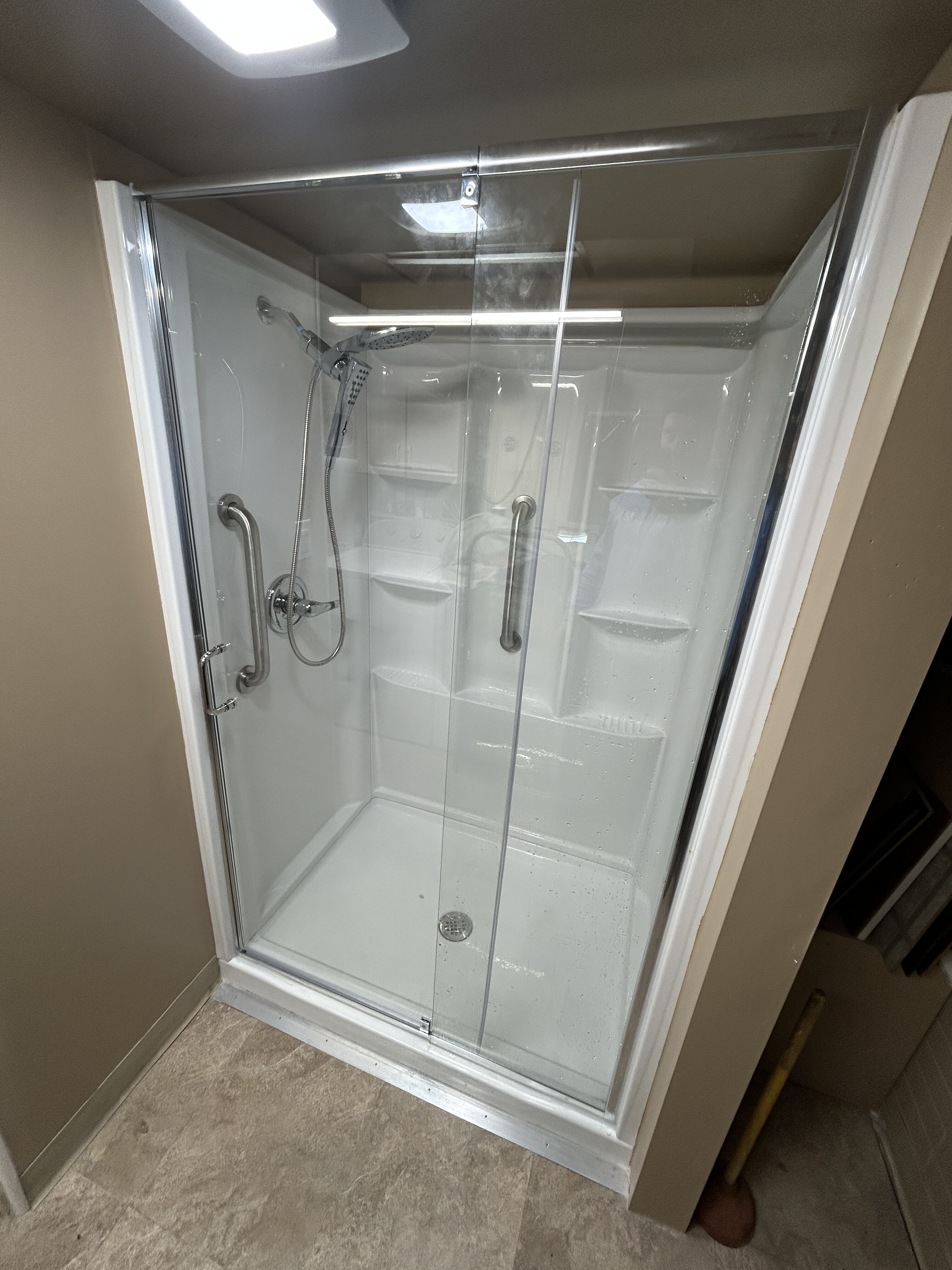 Completed Glass Shower Enclosure